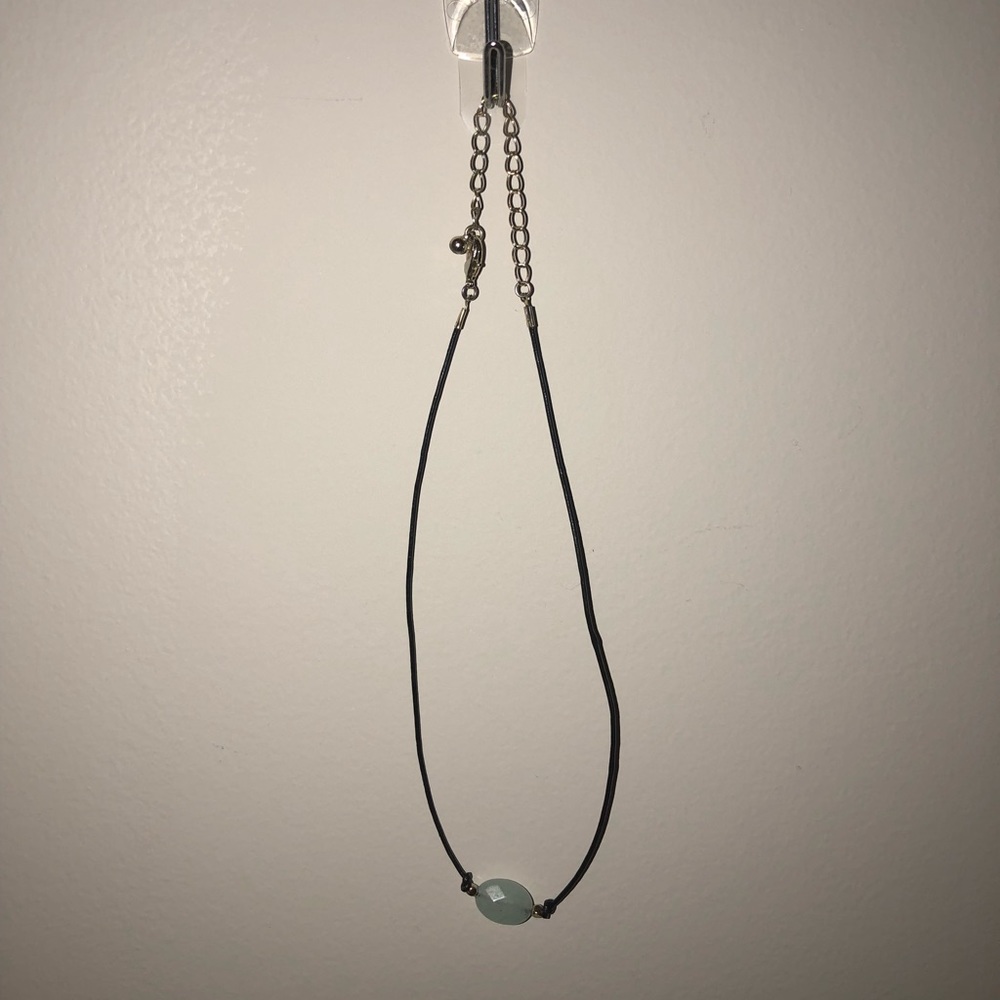 light blue bead choker